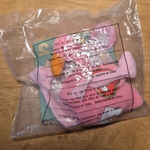 Ty Teenie Beanie Baby Pinky The Flamingo Mcdonalds Happy Meal Toy 1996 Vintage